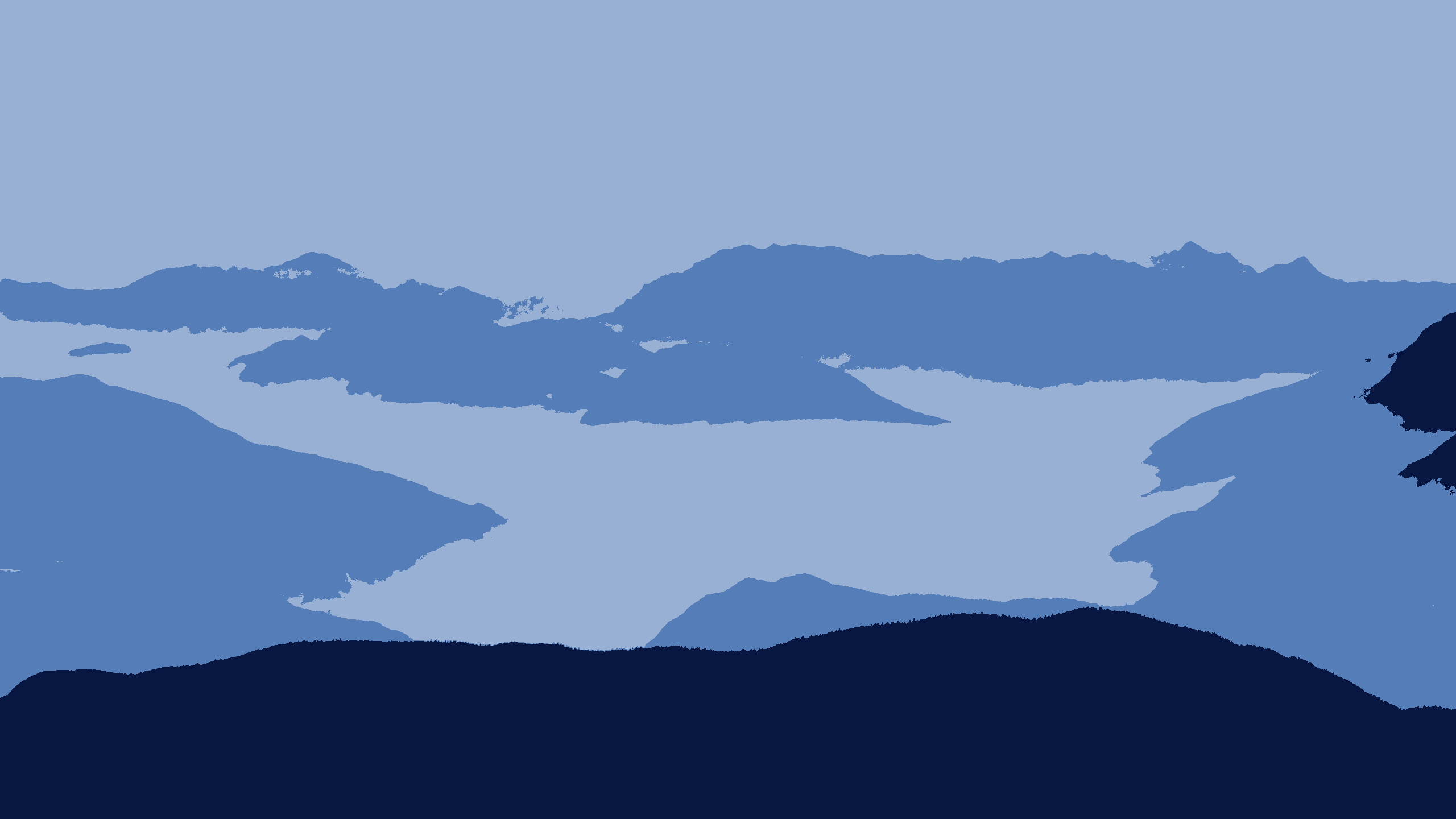Blue Mountains clustered with k=2