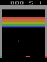 Breakout game screenshot