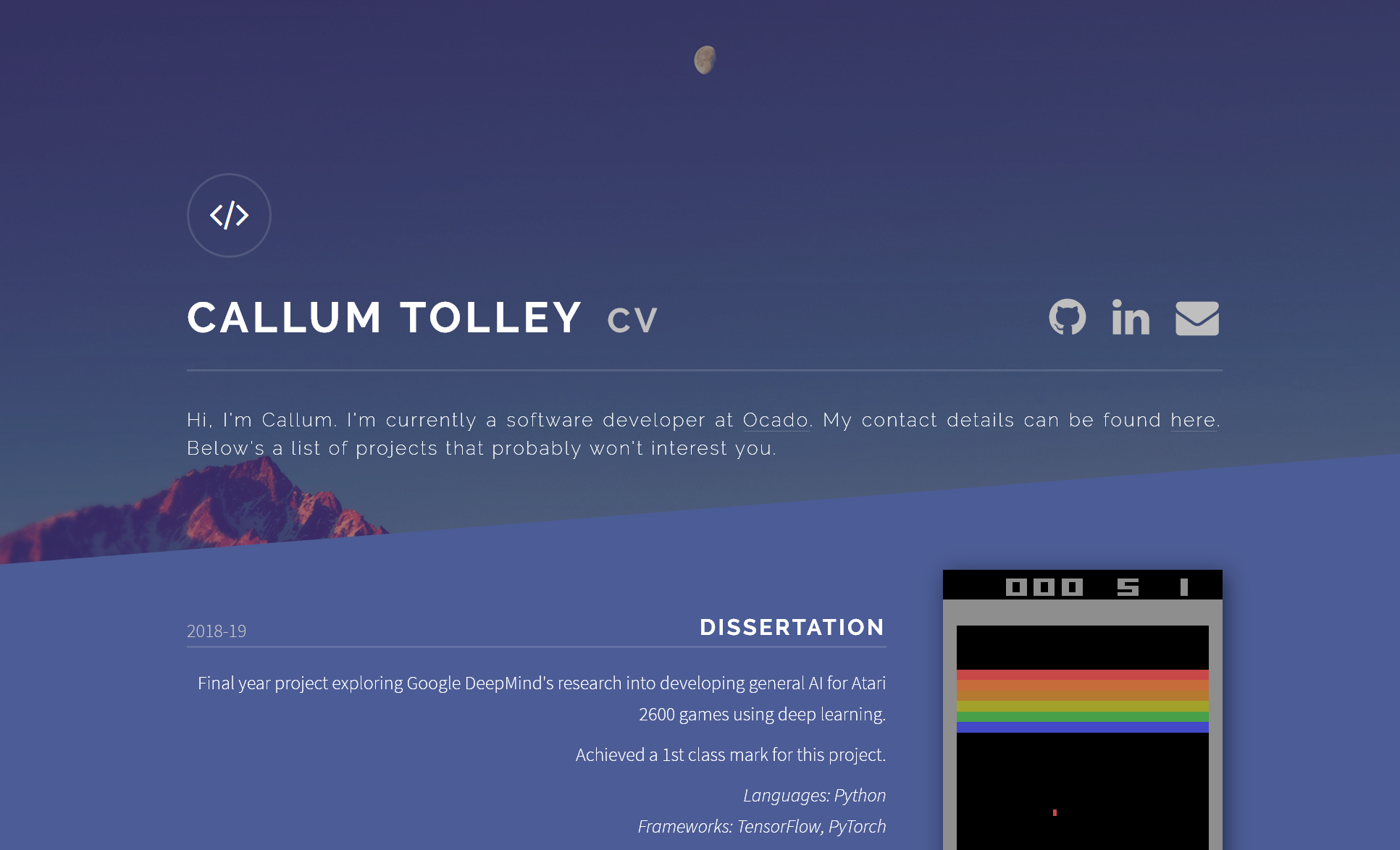 Website screenshot