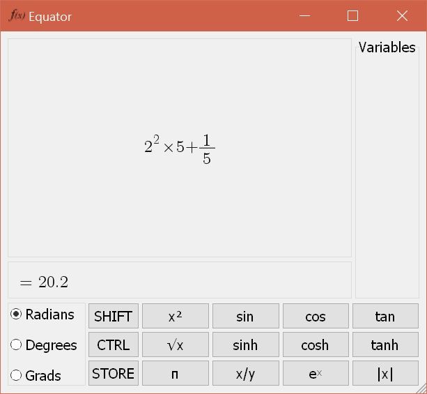 Equator expression editor